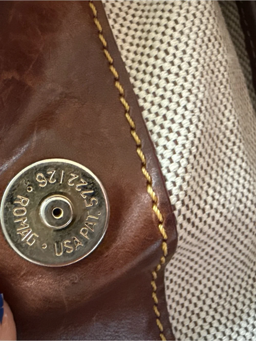 Dooney & Bourke Brown Florentine Large Zip Barlow